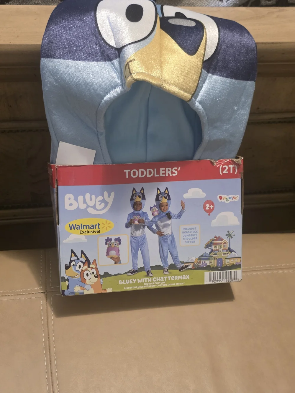 Bluey Toddlers' Blue Costume with Headpiece - Walmart Exclusive